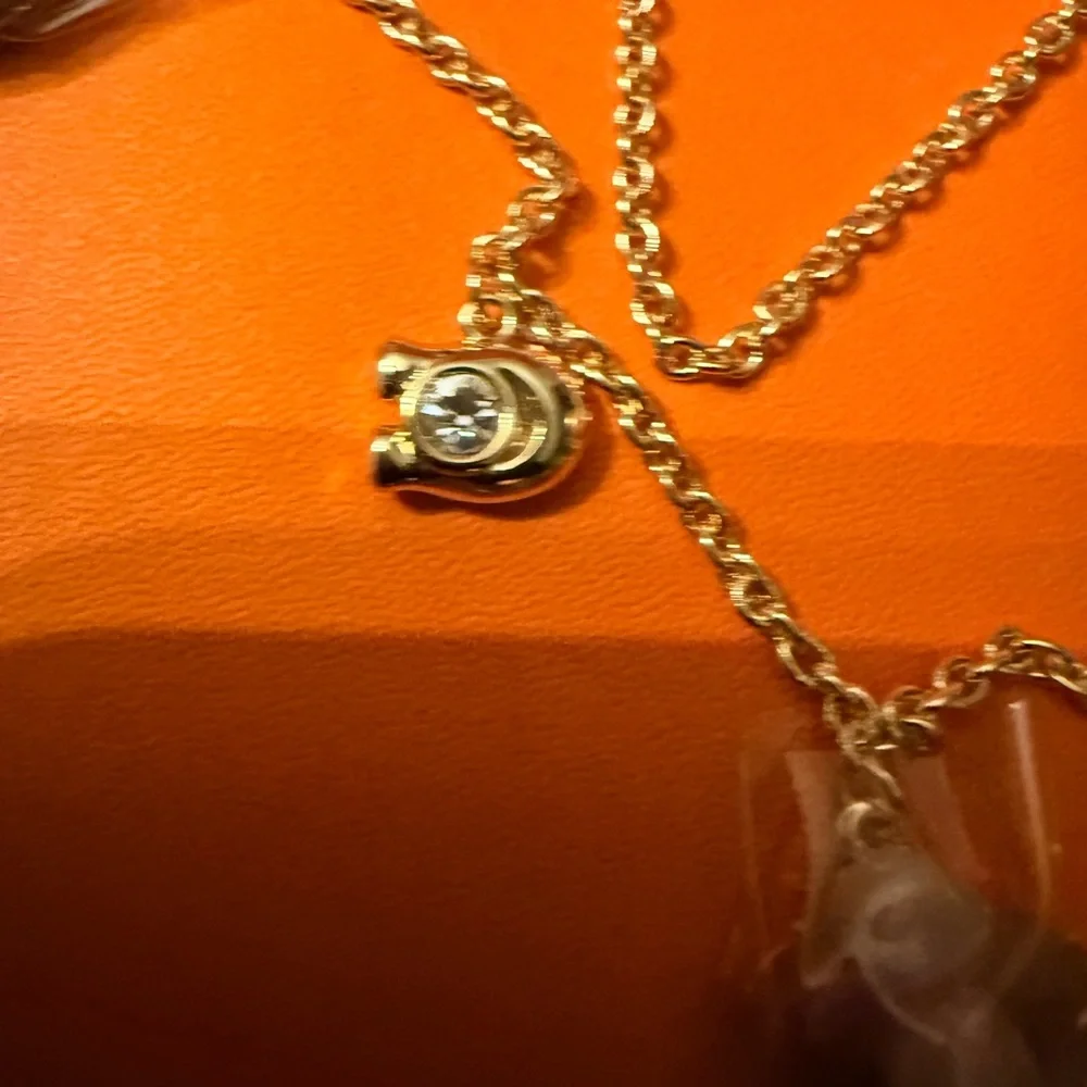 COACH Gold Multi-Charm Flower Pendant Necklace - - Picture 8 of 10